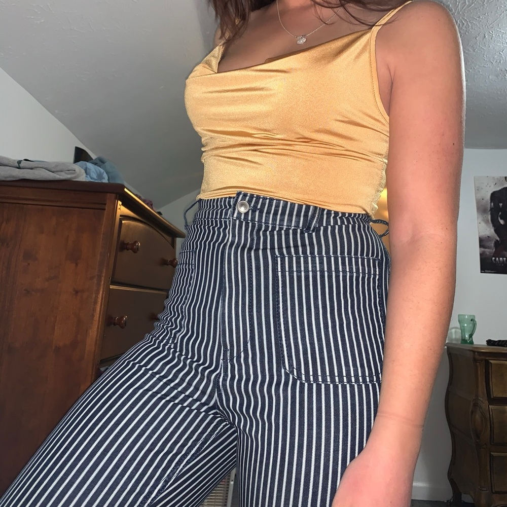 pinstripe pants